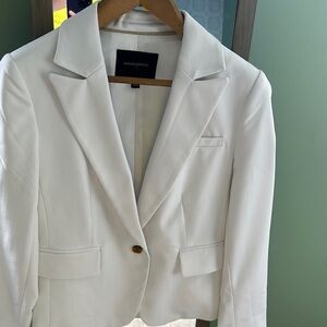 Banana Republic White Tailored Blazer Professional